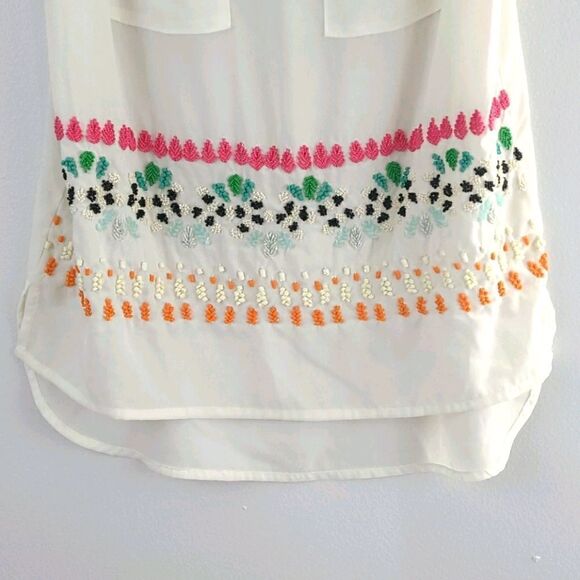 ANTHROPOLOGIE Bazaar beaded tank - Picture 2 of 5